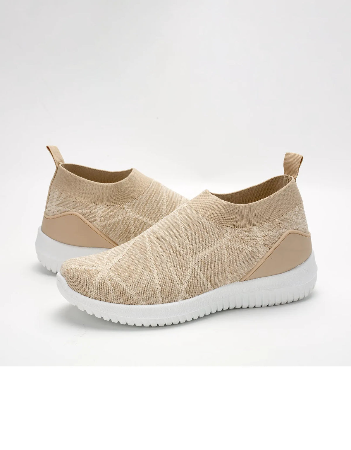 Women's Lightweight Slip-On Knit Sneakers with Breathable Mesh Upper