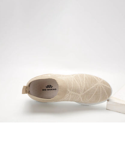Women's Lightweight Slip-On Knit Sneakers with Breathable Mesh Upper
