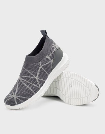 Women's Lightweight Slip-On Knit Sneakers with Breathable Mesh Upper