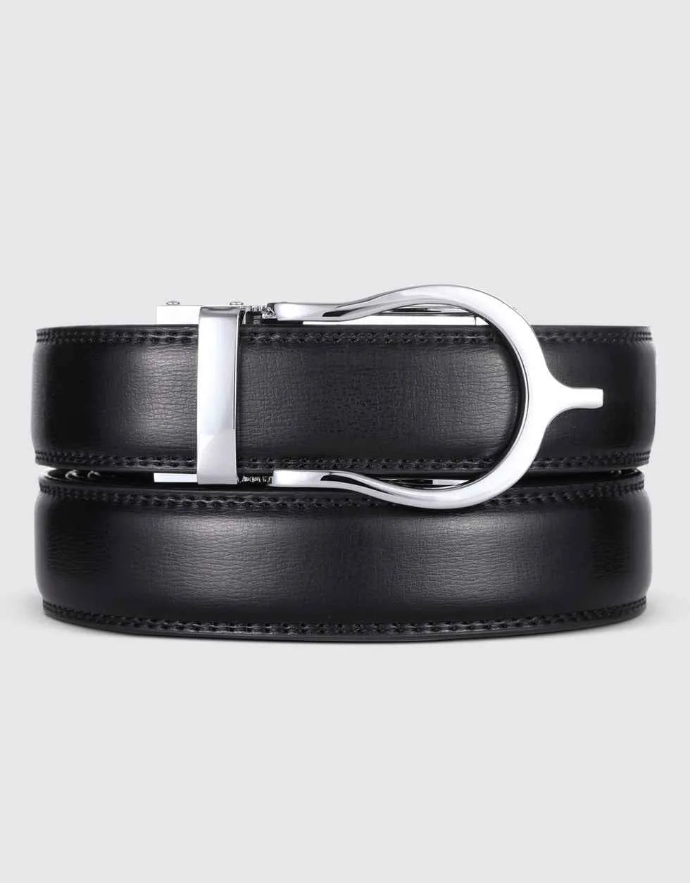 Pointed Buckle Leather Linxx Rachet Belt