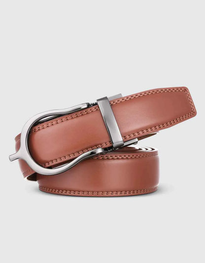 Pointed Buckle Leather Linxx Rachet Belt