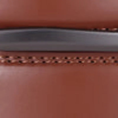 Curved Horseshoe Leather Ratchet Belt