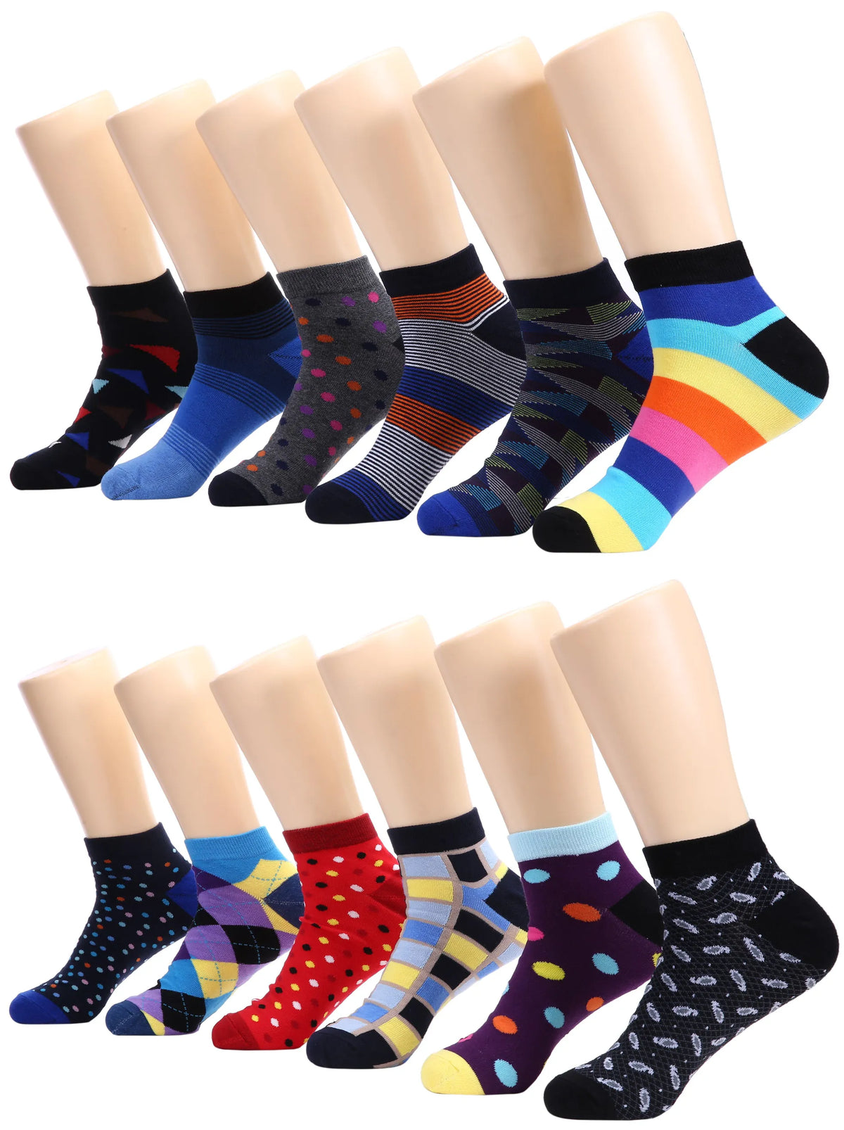 Bounce Dress Ankle Socks 12 Pack