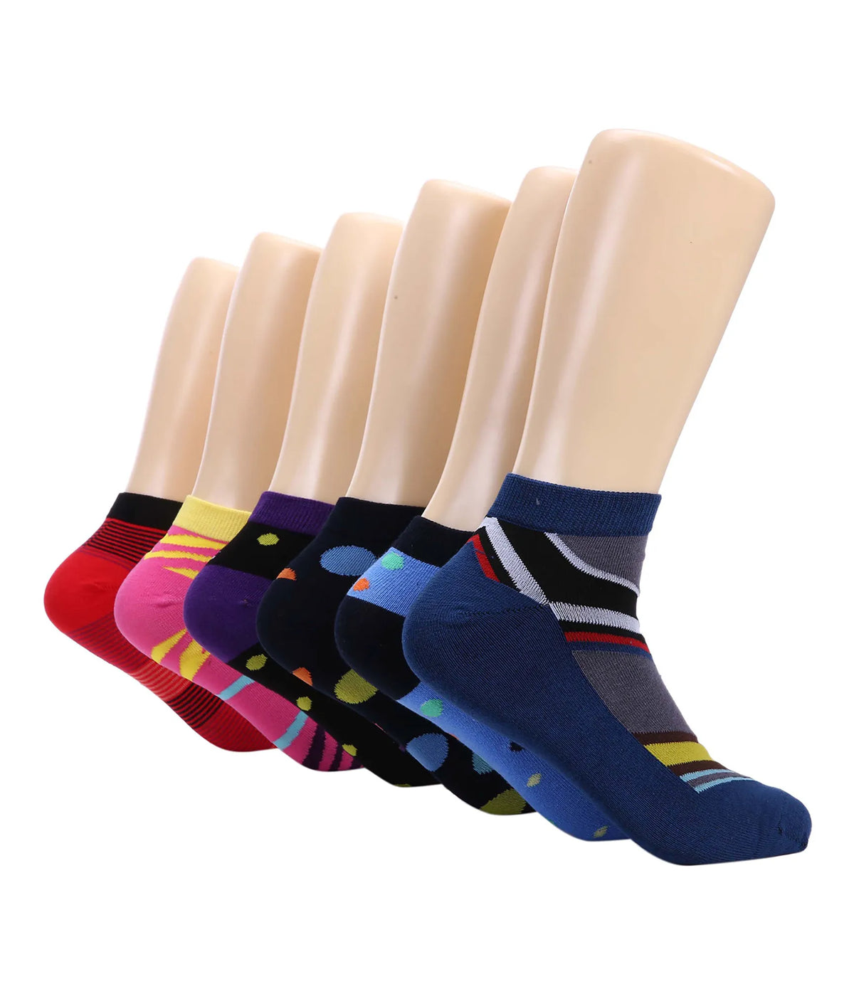 Translucent Dress Ankle Socks 6 Pack