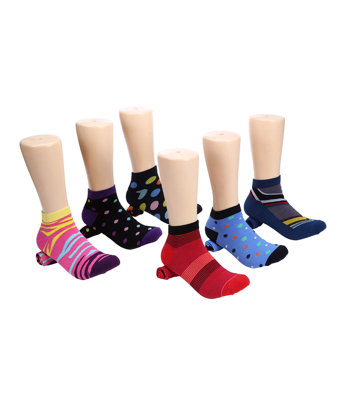 Translucent Dress Ankle Socks 6 Pack