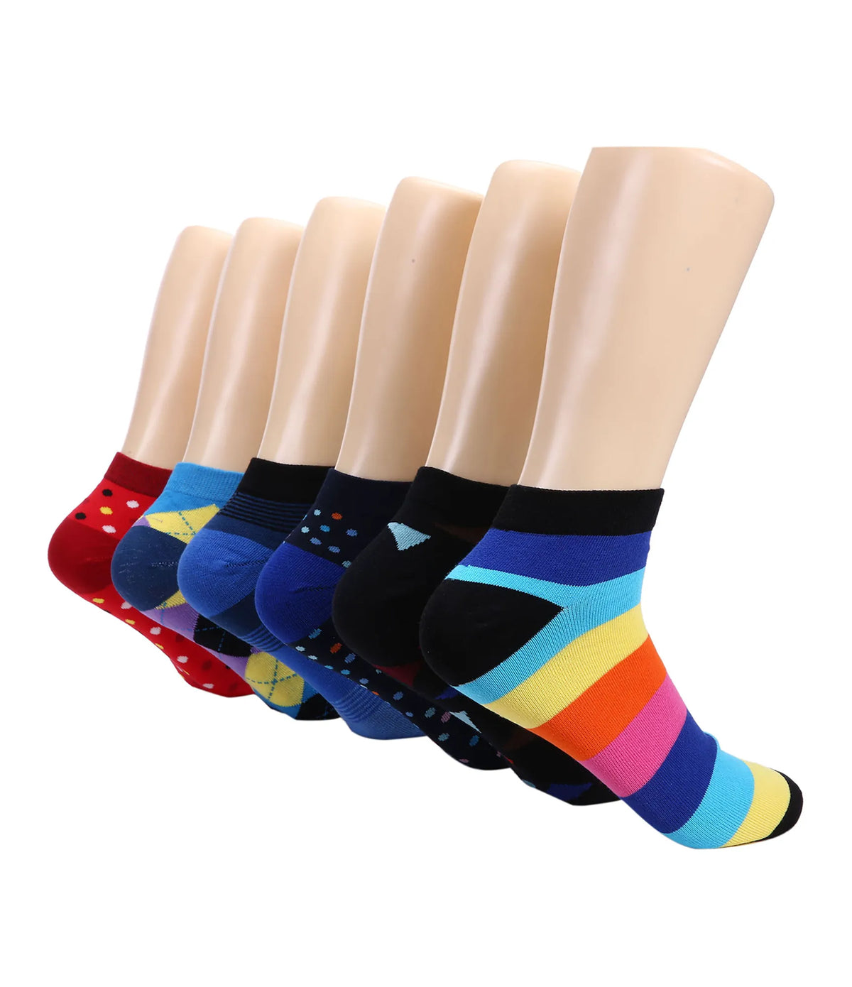 Snug Striped Dress Ankle Socks 6 Pack