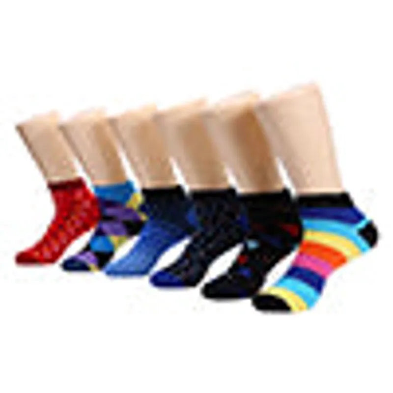 Snug Striped Dress Ankle Socks 6 Pack