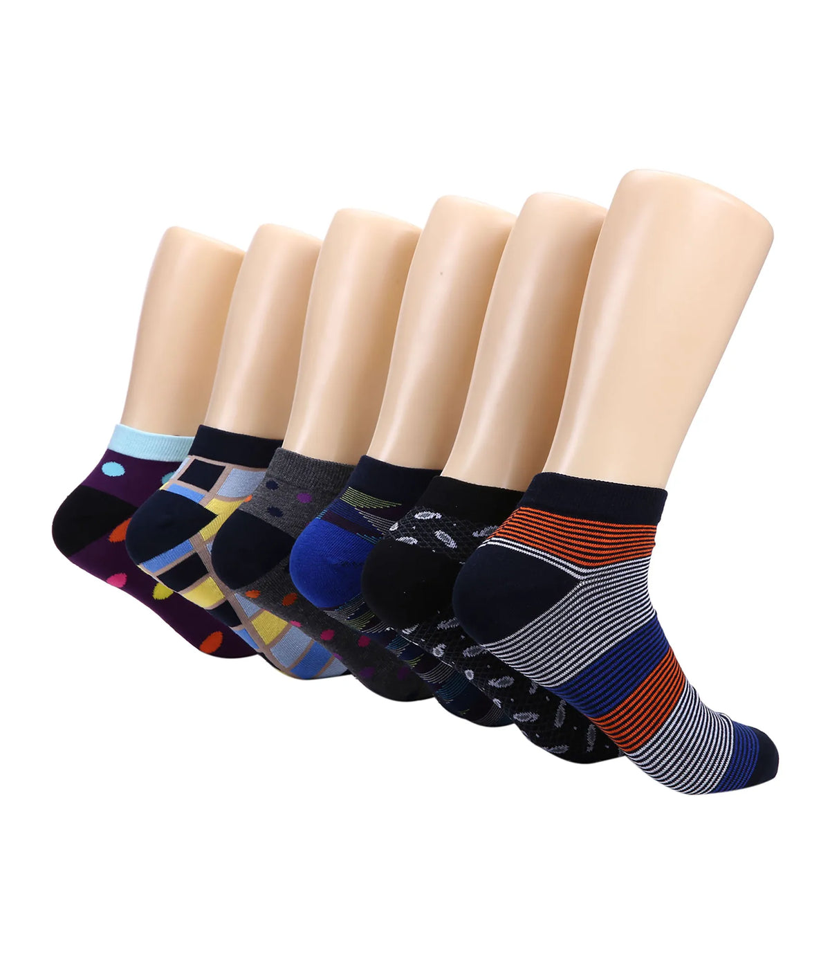 Top Sky Dress Ankle Socks 6 Pack