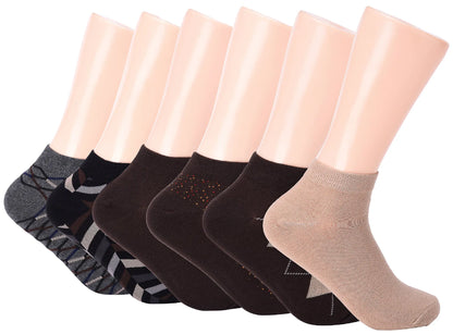 Rhapsody Crew Dress Ankle Socks 6 Pack