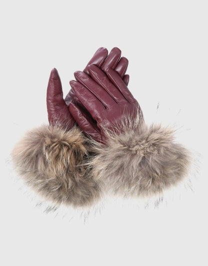 Women's Fur Strength Touchscreen Sheepskin Glove
