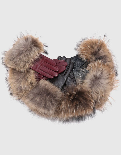 Women's Fur Strength Touchscreen Sheepskin Glove