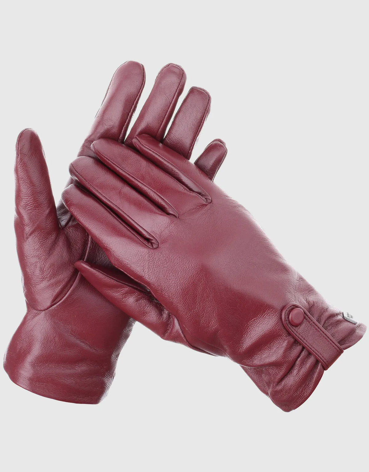 Women's Compress Snap Touchscreen Sheepskin Glove