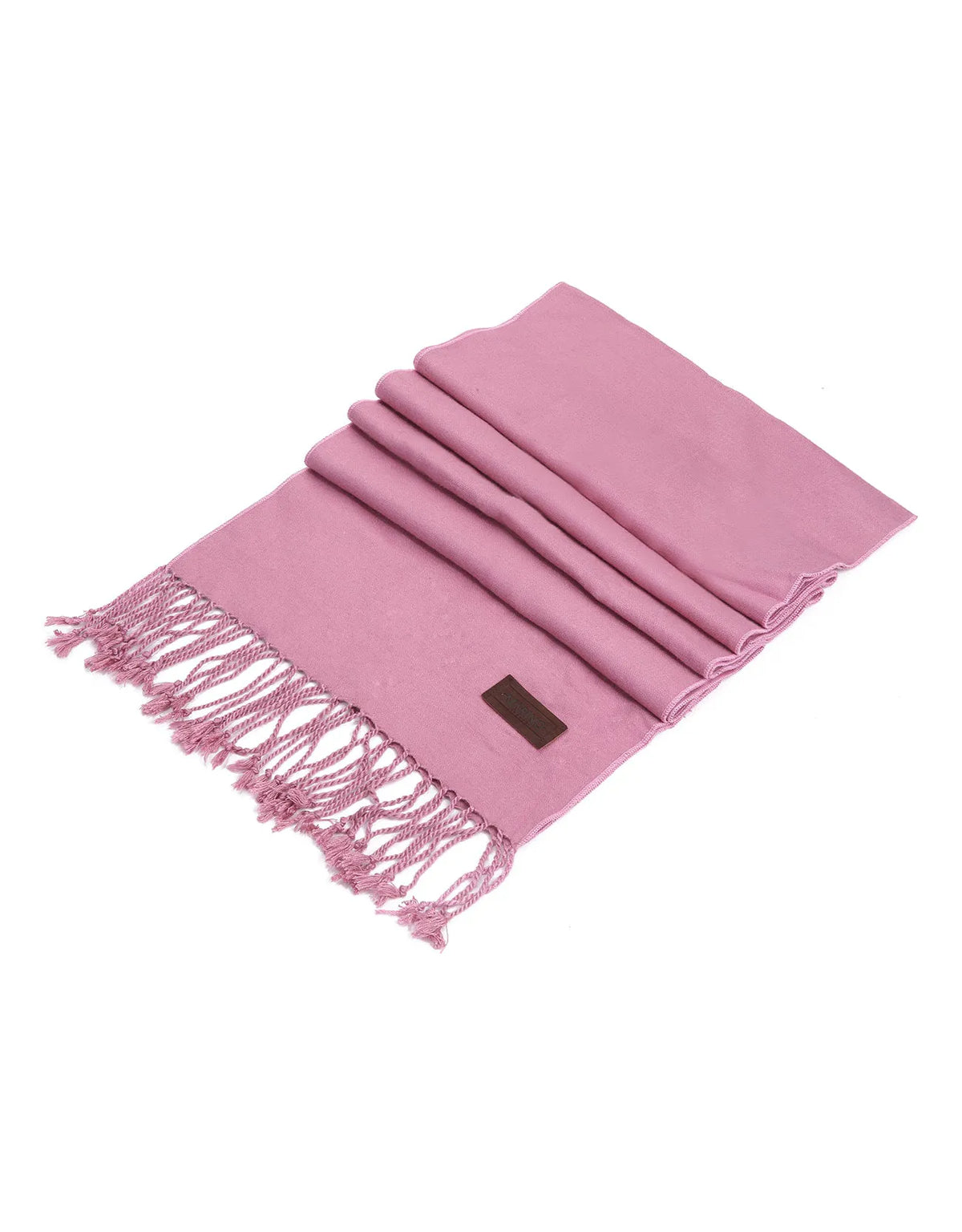 Women's Solid Fringed 100% Cotton Scarf