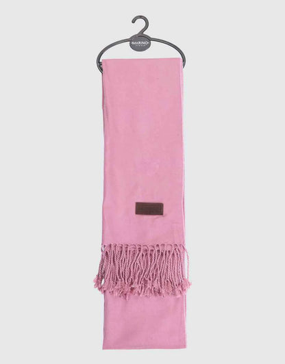 Women's Solid Fringed 100% Cotton Scarf