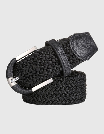 Men's Hopsack Weave 2- Pack Elastic Belt