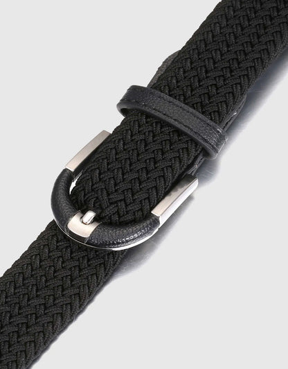Men's Hopsack Weave 2- Pack Elastic Belt