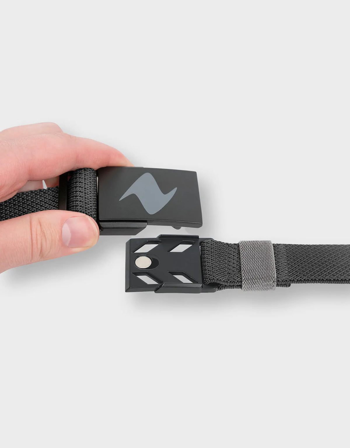 Zilpu Mens Durable Stretch Belt with Magnetic Buckle