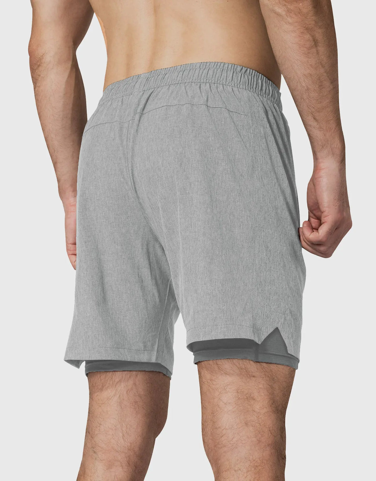 Zilpu Mens Quick Dry Athletic Performance Shorts wi/Zipper Pocket (7 inch)