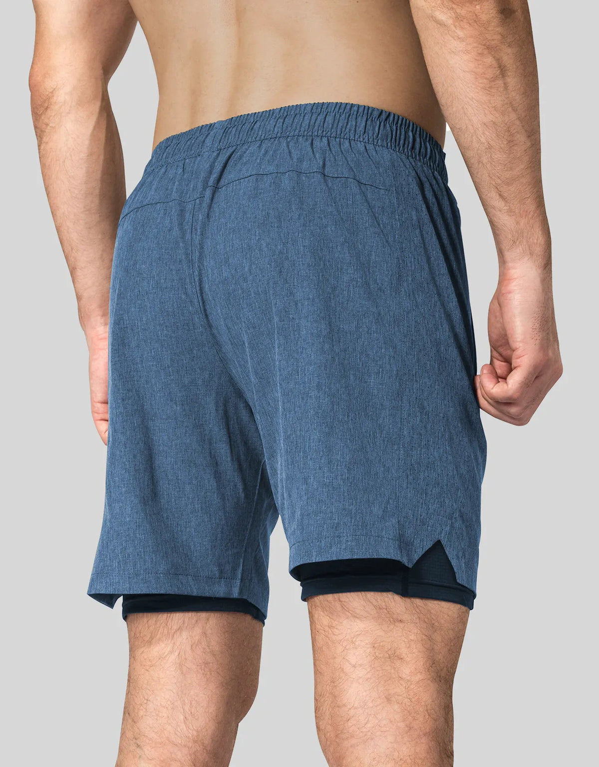 Zilpu Mens Quick Dry Athletic Performance Shorts wi/Zipper Pocket (7 inch)